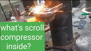 what's scroll compressor inside