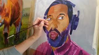 Sky Arts Portrait Artist of the Week -  Nihal Arthanayake - part 5