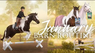 January Barn Routine II Horse Reveal, Liberty Training, Escaped Horse & More! II SSO RRP