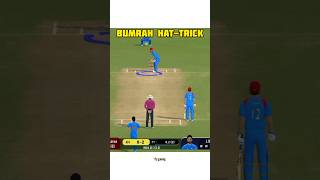 Jasprit bumrah Hat-trick failed in Real Cricket swipe #shorts #trending #shortvideo #short #ipl