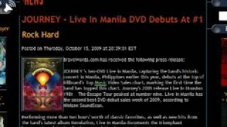 JOURNEY  -  LIVE IN MANILA DVD DEBUTS AT #1