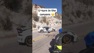 Please be careful u-turning in da canyons. People be flying 💨 #porsche #accident #caraccident