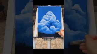 new art about today | interesting sky and flowers video | #shorts #craft #yutubeshorts