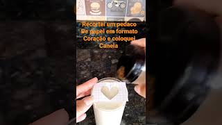 Como fazer coração na xícara/copo