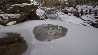 Beech Mountain Falls Trail Ice Toss