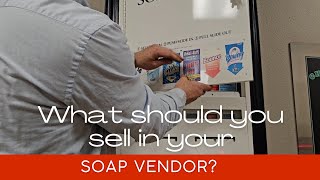 WHAT SHOULD YOU SELL IN YOUR SOAP VENDOR? #laundromat #iowa #laundry #laundromat #illinois #moline