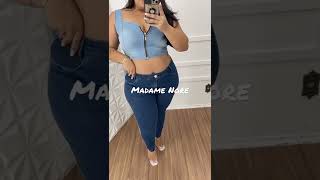 Calça jeans feminina Plus size