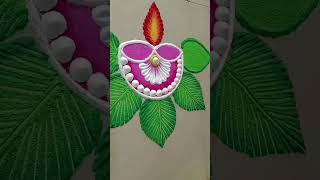 Diya rangoli#rangolidesign#rangoli#shorts#navaratrirangoli#diwalirangoli#diyarangoli