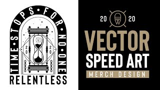 Hourglass Merch Design - Vector Speed Art