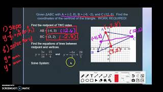 Unit 6 Day 1 Finding the Coordinates of Centroid