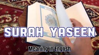 Surah Yaseen Meaning In English @nicelyname