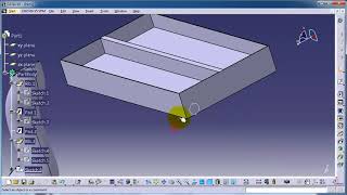 11-CATIA Beginner Tutorial- Slot - sweep cut