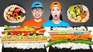 Roulette Wheel Gimbap Challenge Mukbang 룰렛 돌려 김밥 만들기 먹방 by yomi yami