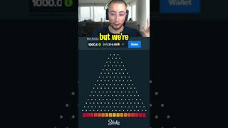 $1000 PLINKO BET CAN WE MAX WIN?!.. (Stake Originals) #shorts #slots #casino #crashgame #plinko