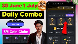 hamster kombat daily combo || 30 june hamster kombat daily combo || hamaster daily combo card