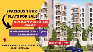 Spacious 1 BHK Flats For Sale in Satrikh Road Near Kisan Path, Lucknow | ☎ 7428092718