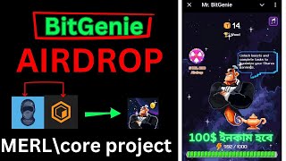 MR. BitGenie telegram airdrop | MERL\CORE project | earn $wish token