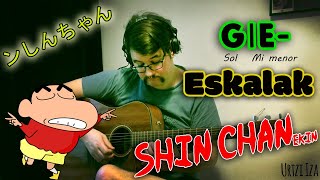 Shin-chan eta G | E- eskalak gitarran