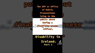 The Irish Director of Public Prosecutions DPP lying about having a disability access officer #1 2021