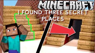 Minecraft Gameplay  I Found 3 Secret Places🧐 (Muscular Gaming) #minecraft