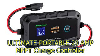 BATERIA POWER ULTIMATE Portable 20 Amp Solar MPPT 12v Charge Controller Review #wisebuyreviews