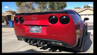 Fire spitting C6 Corvette Billy Boat PRT axle back install