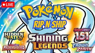 LIVE Pokemon RIP N SHIP! SHINING LEGENDS Box Break PART 2!