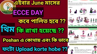 জুন মাসের ECCE DAY কবে পালন করা হবে ?? থিম কি ?? ফটো কোথায় আপলোড করতে হবে ??