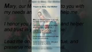 #mothermarysprotection  #dailydevotional #soulfulmorningprayers #shorts