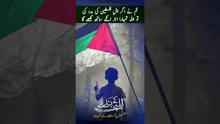 تم نے اگر اہل فلسطین کی مدد کی تو اللہ تمہارا اجر ان کے ساتھ لکھے گا #youtubeshorts