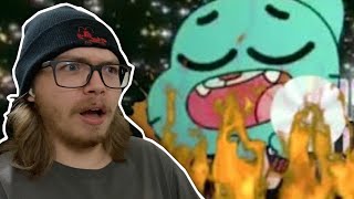 PIRACY IS WOMAN'S PURSE?! | YTP: Gumball Breaks A DvD [REACTION]