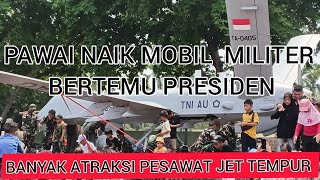 PAWAI NAIK MOBIL MILITER MENUJU MONAS BERTEMU BAPAK PRESIDEN!!! JAYA TNI JAYA TIMNAS INDONESIA