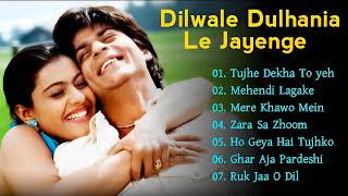 Dilwale Dulhania Le Jayenge Movie All Songs | Romantic Song | Shahrukh Khan, Kajol | Evergreen Music