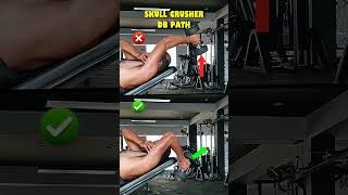 Dumbbell Skull Crusher Form #shortsfeed #skullcrusher #dumbbell #triceps #workouttips #gym