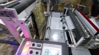 non woven roll cutting with slitting machine //Plastech engineers rajkot//Bhavyat Patel// 9638503100