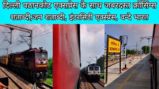 22429 Delhi Pathankot sf Station Skips and Dangerous Crossings....