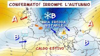 SVOLTA METEO: IRRUZIONE FREDDA ARTICA E PIOGGE DAL 15 OTTOBRE SUL NORD ITALIA E VENETO! ADDIO ESTATE