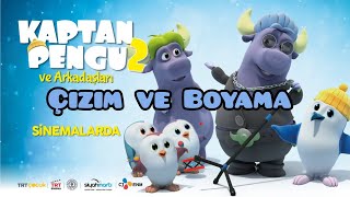 TRT Çocuk Kaptan Pengu ve Arkadaşları 2 Çizim ve Boyama| Su Elçileri| Çocuklar için Boyama