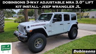 Dobinsons MRA 3-Way Adjustable Suspension Installation on Jeep Wrangler JL