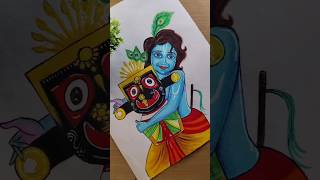 shree krishna & Jagannath ji drawing 🌼🙏 || #shorts #viral #trending #krishna #jagannath