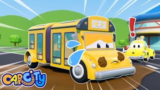 Oh no! SCHOOL BUS gets stuck in MUD| Emergency Vehicles for kids | Car Repair