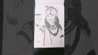 Lord Krishna drawing #krishnadrawing #easydrawing