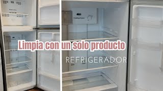 Limpieza de refrigerador a profundidad con un solo producto de limpieza #motivatealimpiartucasa