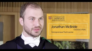 A tech sector entrepreneur - start your own company with the Cambridge MBA - Jonathan McBride, USA