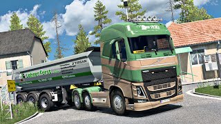 Driving Volvo on Scenic winding mountain roads of Germany - Euro Truck Simulator #ets2