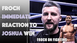 'Since the Ruiz loss, Joshua has NOT been the same.' | Froch immediate reaction to AJ win