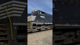 Norfolk Southern east bound Wyomissing Junction.  11/20/2023.  3 horses upfront