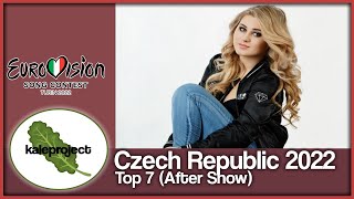 Czech Republic ESC Selection (ESCZ) 2022 Top 7 With Comments (After Show)