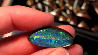 Koroit Boulder Opal Cab with Red  Stripe - 018