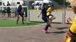 Tournoi de foot de femmes sans-abri Solid'Her à Grenoble